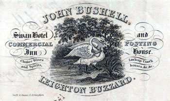 Swan billhead 1836